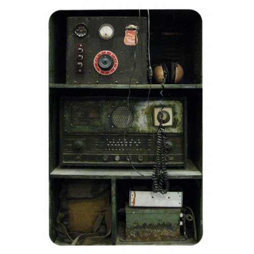 Military Comms Vintage Radio Equipment Magnet