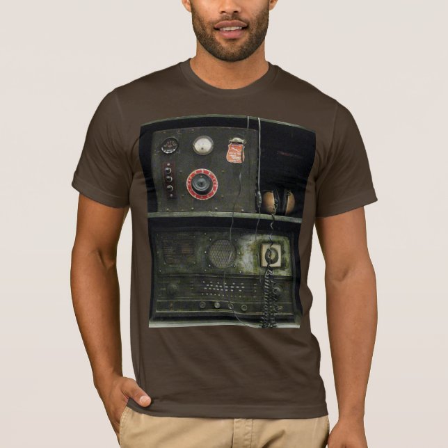 Military Comms Vintage Radio Equipment T-Shirt (Front)