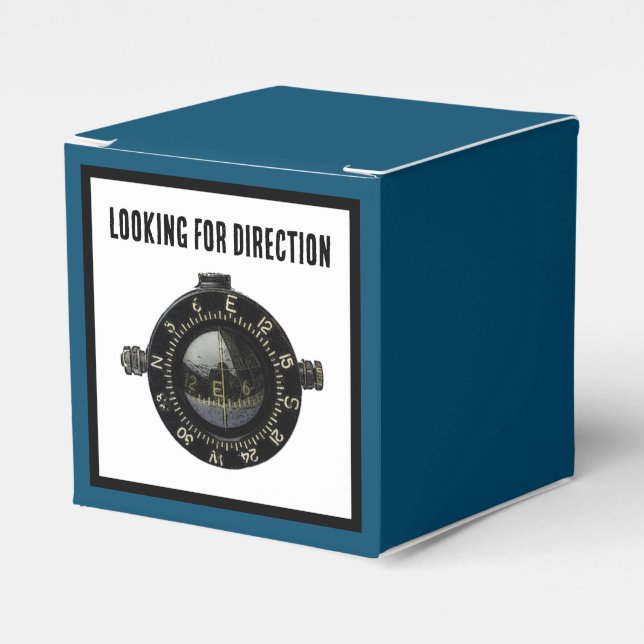 Military Compass Survival Navigation Adventure Favor Boxes (Front Side)