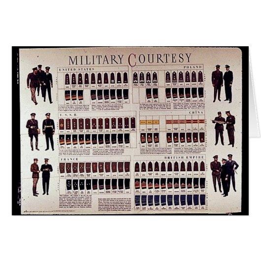 Military Courtesy Cards (Front Horizontal)
