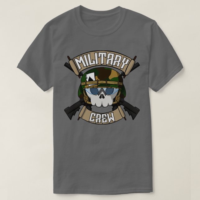 Military crew Jolly pirate T-Shirt (Design Front)