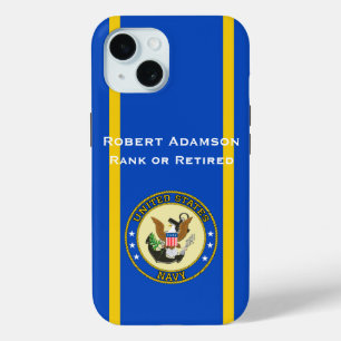 Military Defense emblem personalize iPhone 15 Case