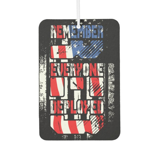 Military Deployment Air Freshener (Front)