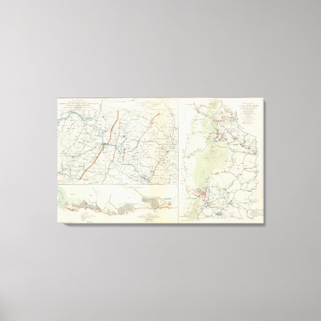 Military depts of Wash, Penn, Annapolis, NE Va Canvas Print (Front)