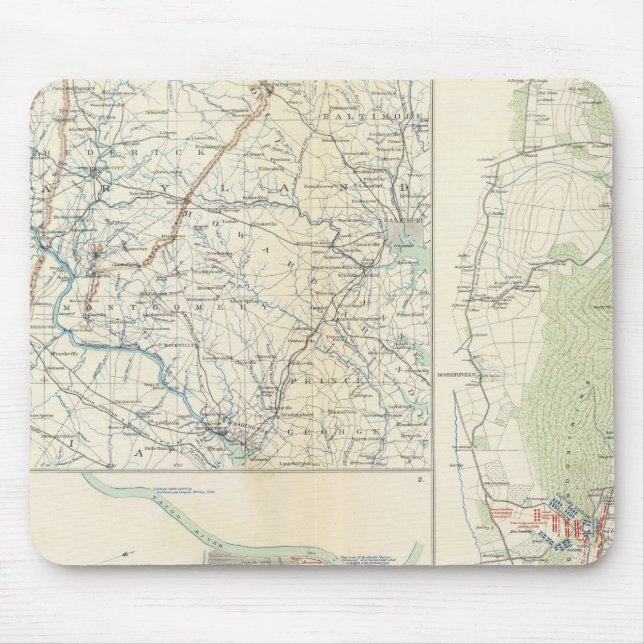 Military depts of Wash, Penn, Annapolis, NE Va Mouse Pad (Front)