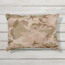 Military Desert Brown Camo Outdoor 12x16 Pillow