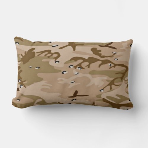 Military Desert Sand Camo Pillow