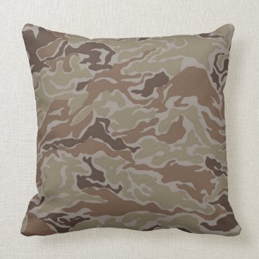 Military Desert Sand Camo Throw Pillow Military Desert Sand Camo Throw Pillow