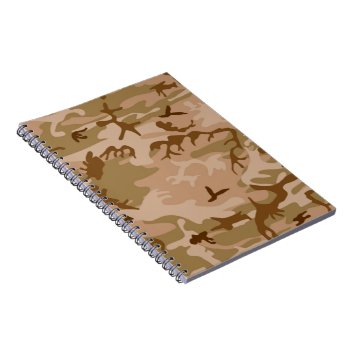Military Desert Sand Camouflage Notebook Planner by ForEverProud at Zazzle