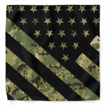 Military Digital Camouflage US Flag Bandana Military Digital Camouflage US Flag Bandana
