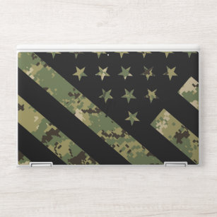 Military Digital Camouflage US Flag HP Laptop Skin