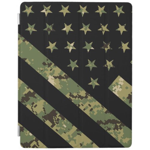 Military Digital Camouflage US Flag iPad Smart Cover