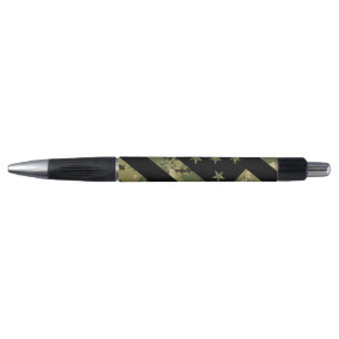 Military Digital Camouflage US Flag Pen