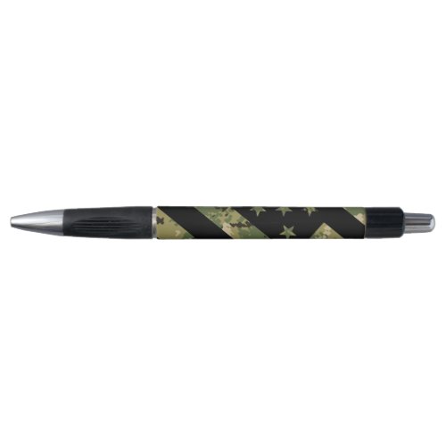 Military Digital Camouflage US Flag Pen