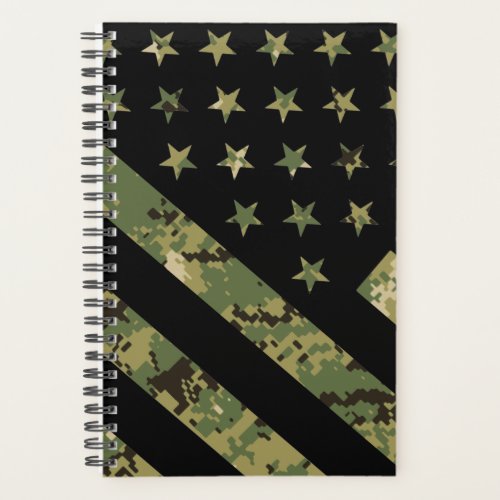 Military Digital Camouflage US Flag Planner