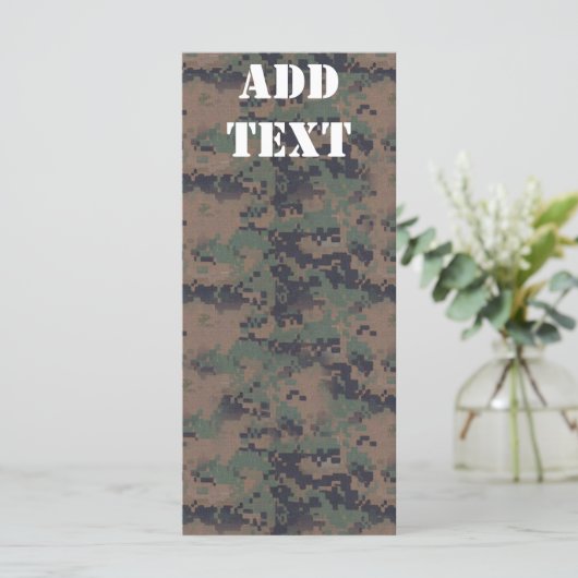 Military Digital Woodland Background (Standing Front)