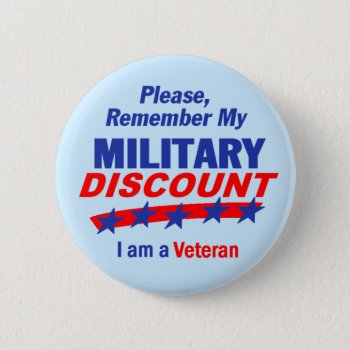 Military Discount Button by samappleby at Zazzle