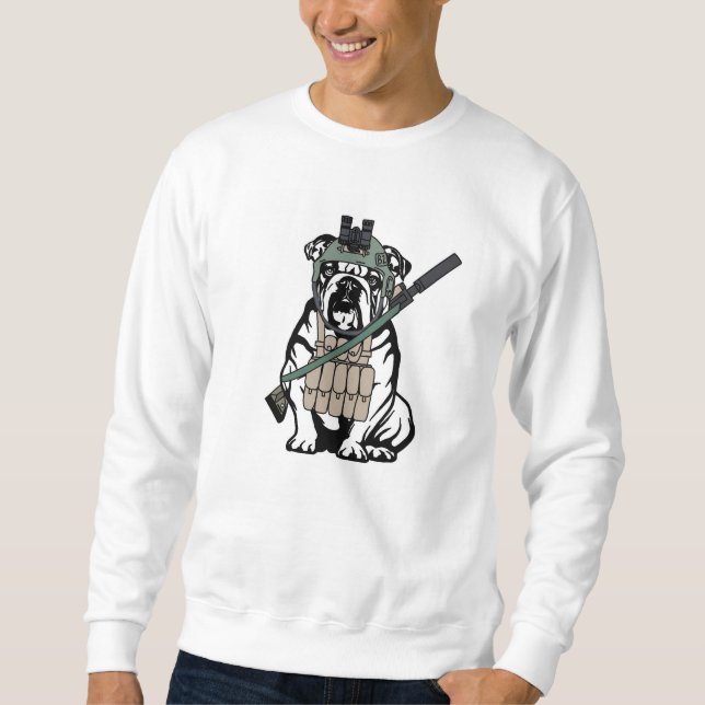 Military Dog Crewneck Sweatshirt (Front)