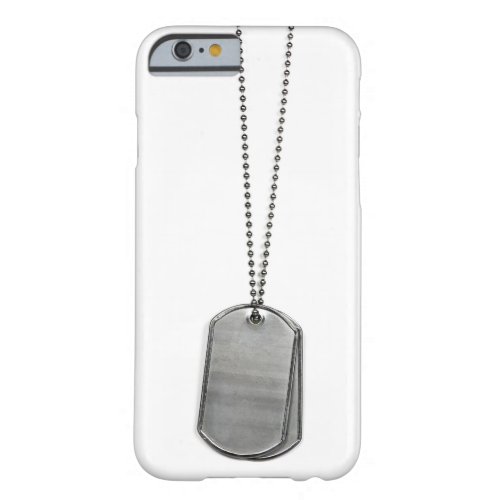 Military Dog Tags Barely There iPhone 6 Case