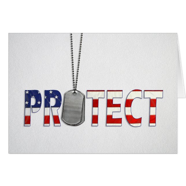 Military Dog Tags Thank You (Front Horizontal)