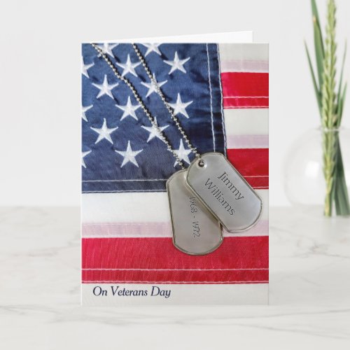 Military Dog Tags With Veteran's Name