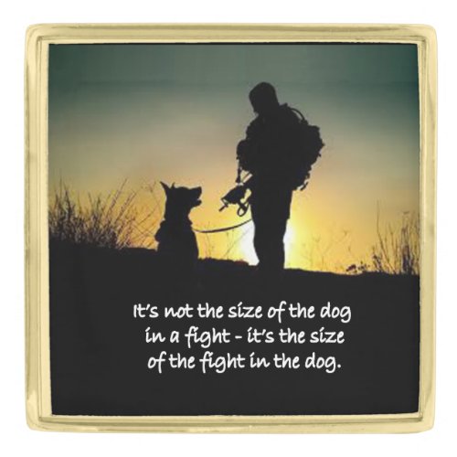 Military Dog Veterans Day Lapel Pin