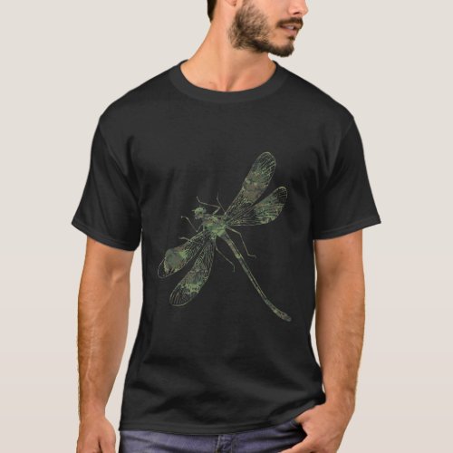 Military Dragonfly Camo Print Us Swarm Sticker T_Shirt