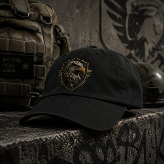 Military Eagle Crest Emblem Hat