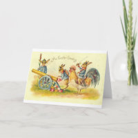 Military Easter Greeting!  Vintage Easter Card! Holiday Card