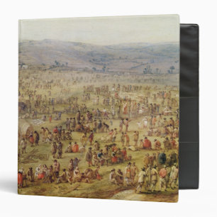 Military Encampment 3 Ring Binder