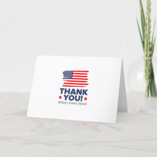 military family appreciation month thank you card