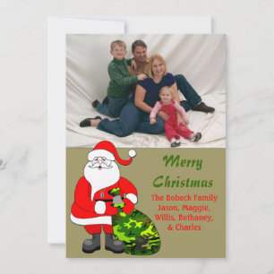 Military Family Christmas Photo Card