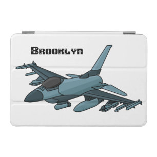 Military fighter jet plane cartoon iPad mini cover