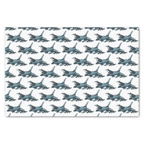 Military fighter jet plane cartoon tissue paper