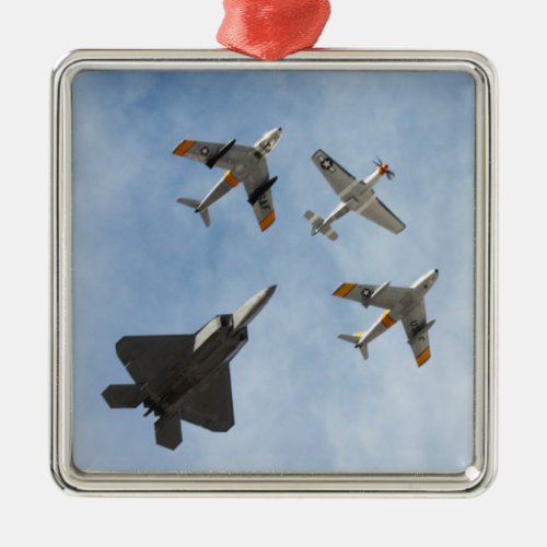 Military Fighters _ Heritage Flight Metal Ornament