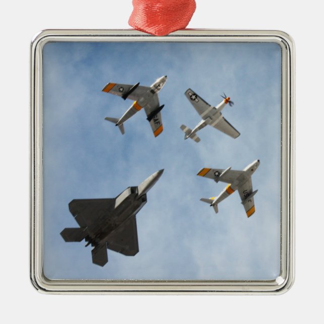 Military Fighters - Heritage Flight Metal Ornament (Front)
