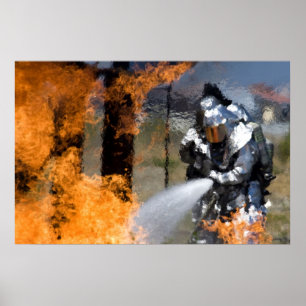 Military Firefighters Poster