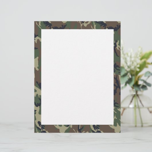 Military Forest Camouflage Background (Standing Front)