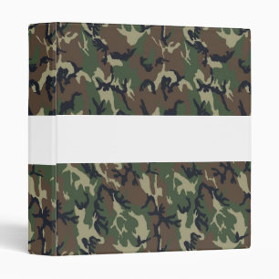 Military Forest Camouflage Background 3 Ring Binder