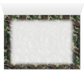 Military Forest Camouflage Background Cards (Inside Horizontal (Bottom))