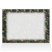 Military Forest Camouflage Background Cards (Inside Horizontal (Top))