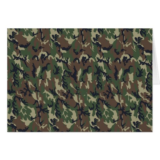 Military Forest Camouflage Background Cards (Front Horizontal)
