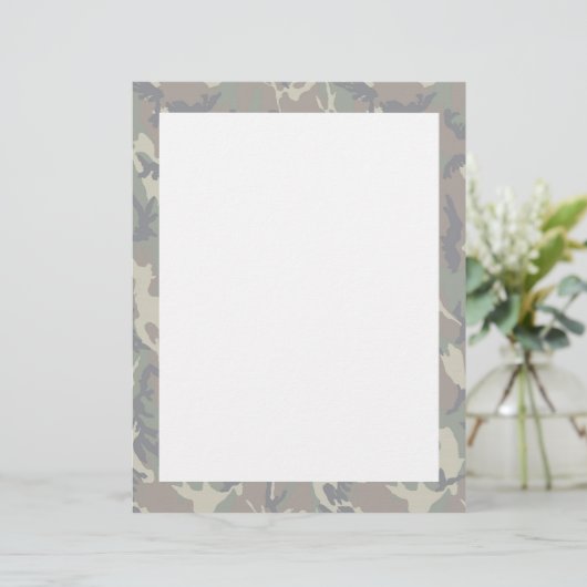 Military Forest Camouflage Background Lightened (Standing Front)