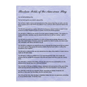 Military Funeral 13 Folds of the American Flag Acrylic Print