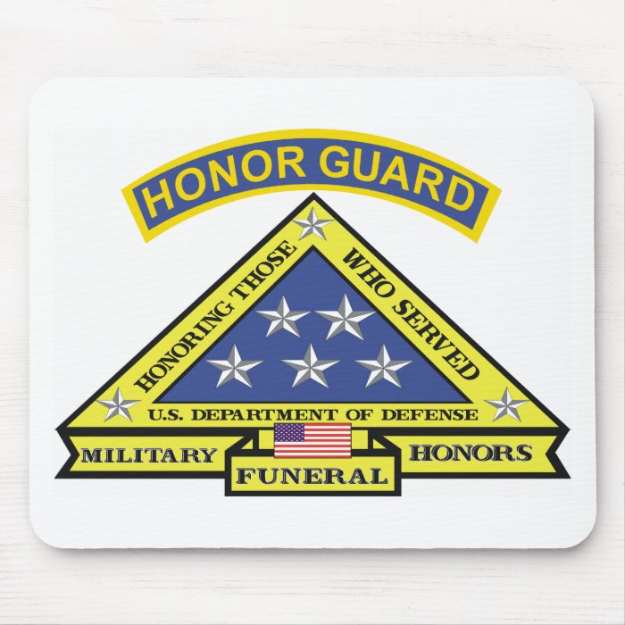 MILITARY FUNERAL HONOR GUARD MOUSE PAD