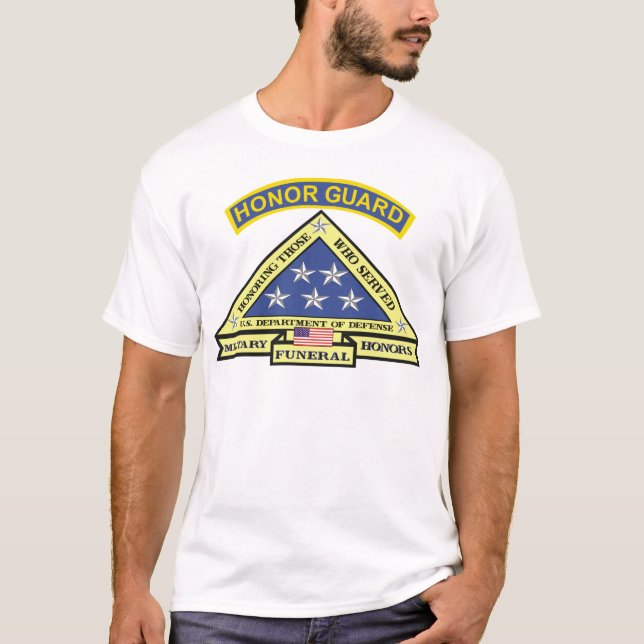 MILITARY FUNERAL HONOR GUARD T-Shirt (Front)