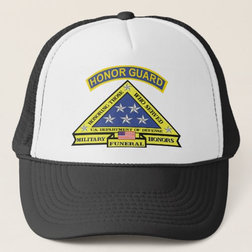 MILITARY FUNERAL HONOR GUARD TRUCKER HAT