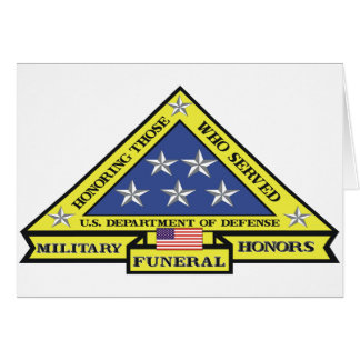 Military Funeral Honors Cards