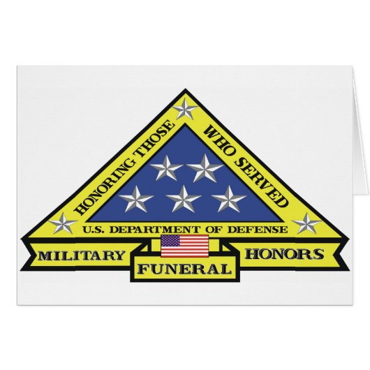 Military Funeral Honors Cards (Front Horizontal)