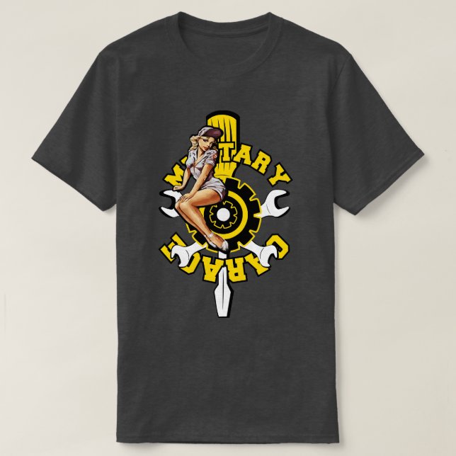 Military Garage T-Shirt (Design Front)